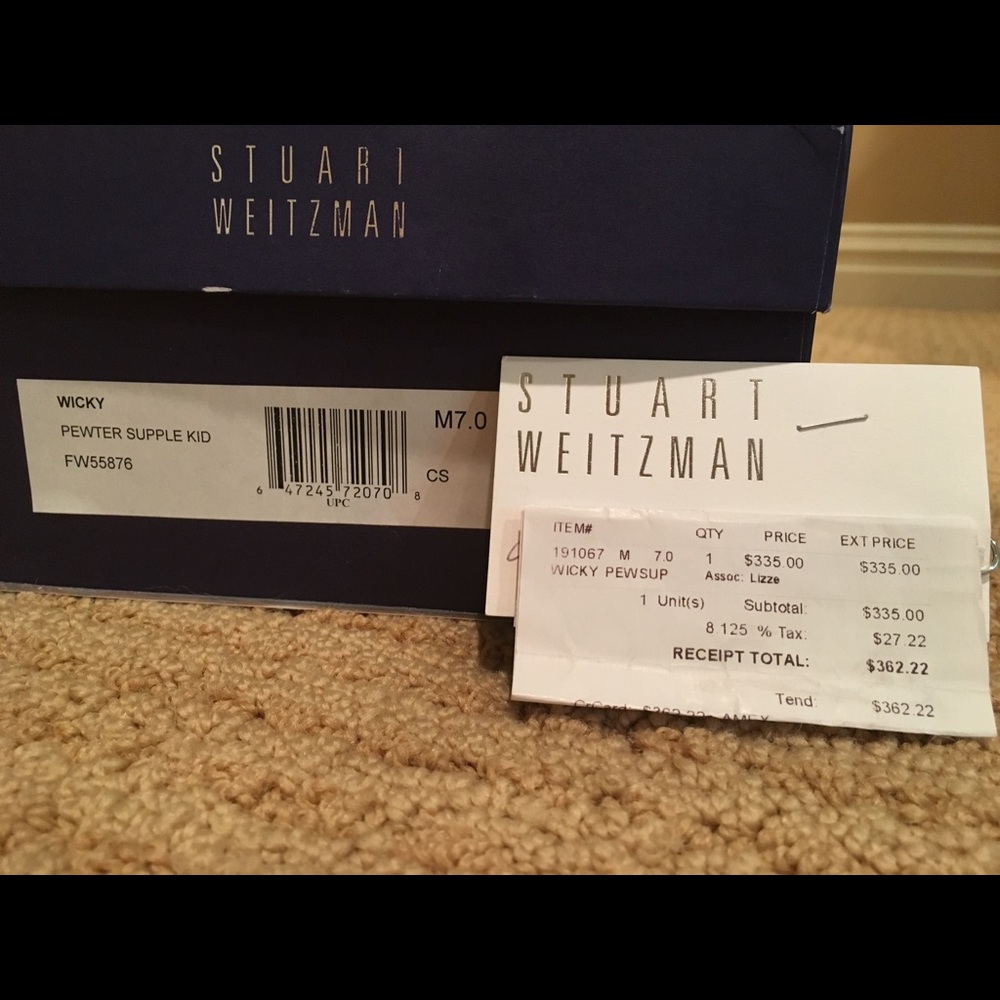 Stuart Weitzman Silver Pumps - image 4